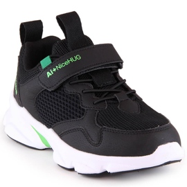 Atletico Chaussures de sport enfant avec velcro noir AbcKids B012310219