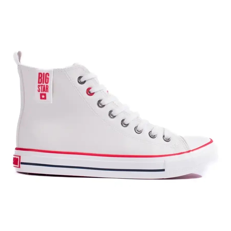 Baskets hautes blanches pour femme Big Star JJ274132