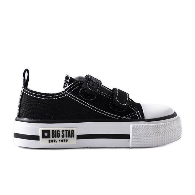Baskets noires pour enfants Big Star KK374080 le noir Baskets noires pour enfants Big Star KK374080 le noir