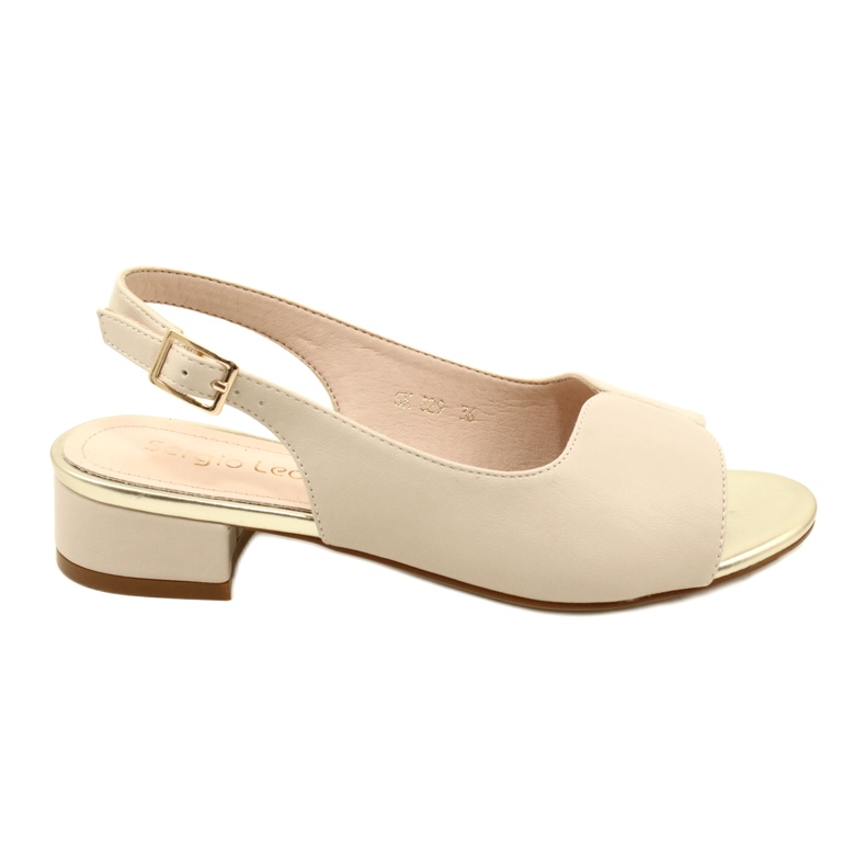 Sandales à Talons Sergio Leone SK829 Beige
