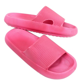 BM Chaussons coussin Yang Fuchsia rose