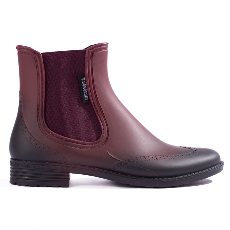 Bottines chelsea T.Sokolski bordeaux femme rouge Bottines chelsea T.Sokolski bordeaux femme rouge