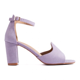 Sandales à talons hauts pour femmes violettes par W. Potocki