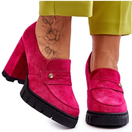 Vinceza Escarpins Daim Élégants Fuchsia Mintore rose