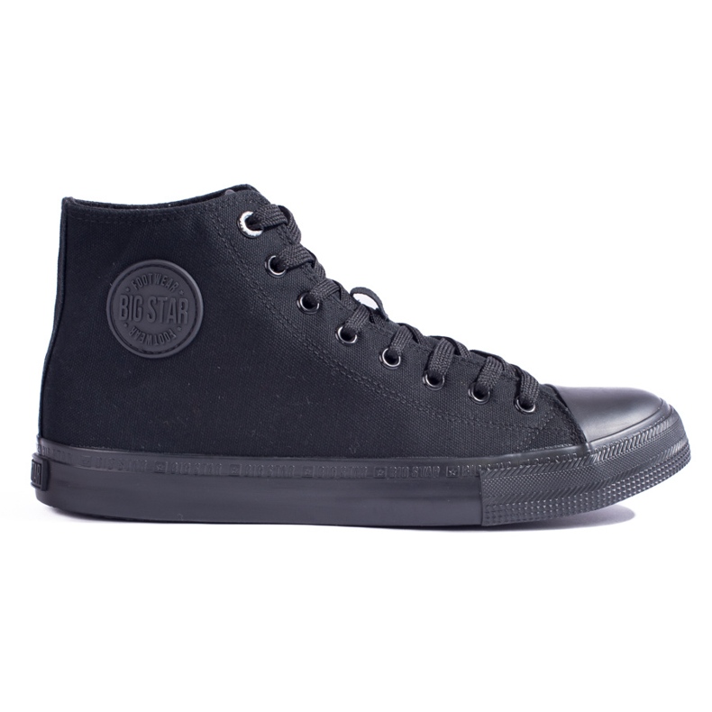 Baskets montantes homme noires Big Star FF174550 le noir