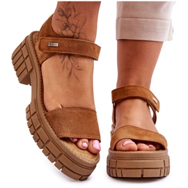 Sandales Femme Daim Big Star LL276032 Camel brun