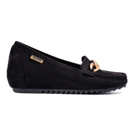Mocassins en daim noir Shelovet le noir