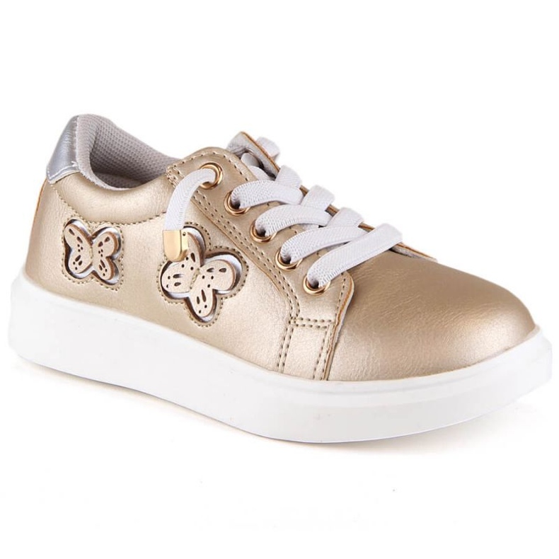 Miss Jr. EVE420B chaussures métalliques dorées d'or Miss Jr. EVE420B chaussures métalliques dorées d'or