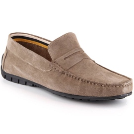 Mocassins en cuir avec chaussures en daim Filippo M MP921 PAW442B beige