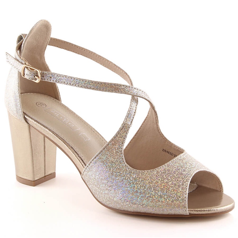 Sandales élégantes en brocart doré pour femmes sur le poteau Filippo Ds 4632 d'or Sandales élégantes en brocart doré pour femmes sur le poteau Filippo Ds 4632 d'or