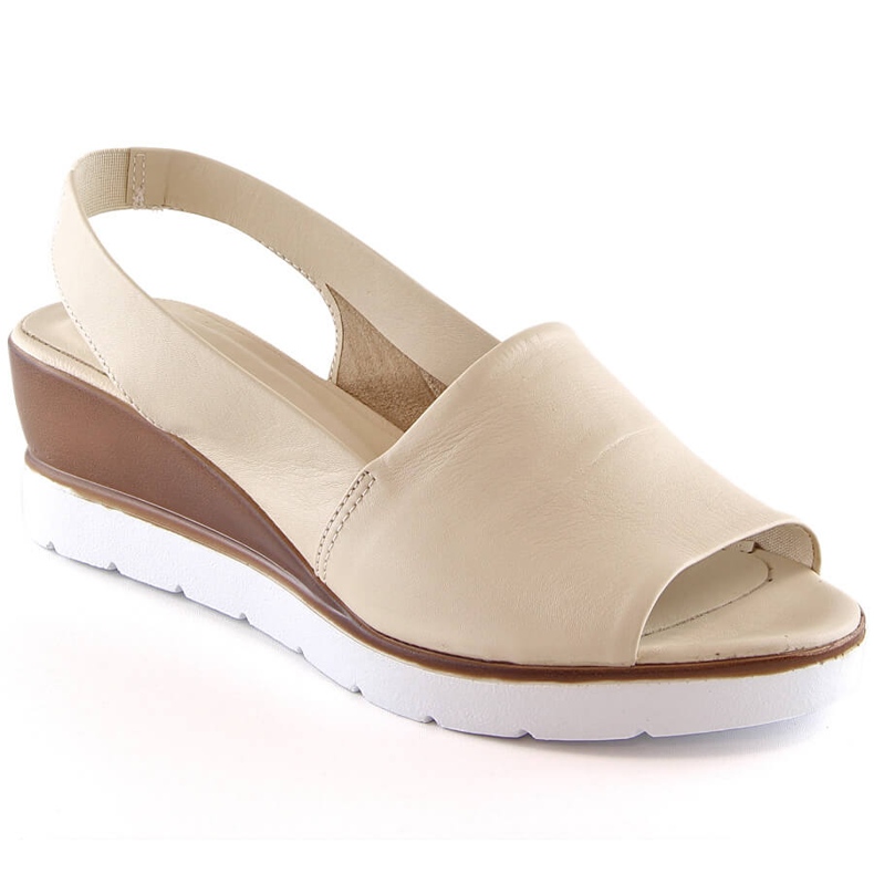 Sandales compensées beige femme Potocki AD77007 Sandales compensées beige femme Potocki AD77007