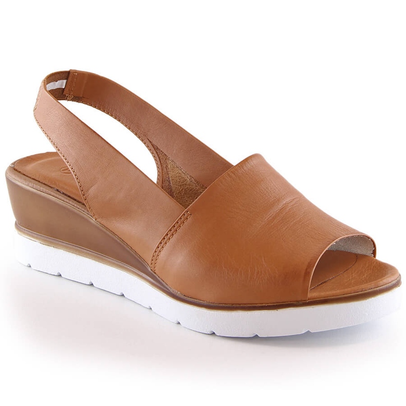 Sandales compensées marron femme Potocki AD77007 brun