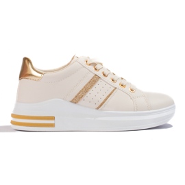 Chaussures de sport femme beige Shelovet