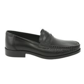 Pilbut Morello Men's Black Loafers Black 01 noir