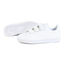 Chaussures de sport Adidas Stan Smith FX7535 blanches avec Velcro Chaussures de sport Adidas Stan Smith FX7535 blanches avec Velcro
