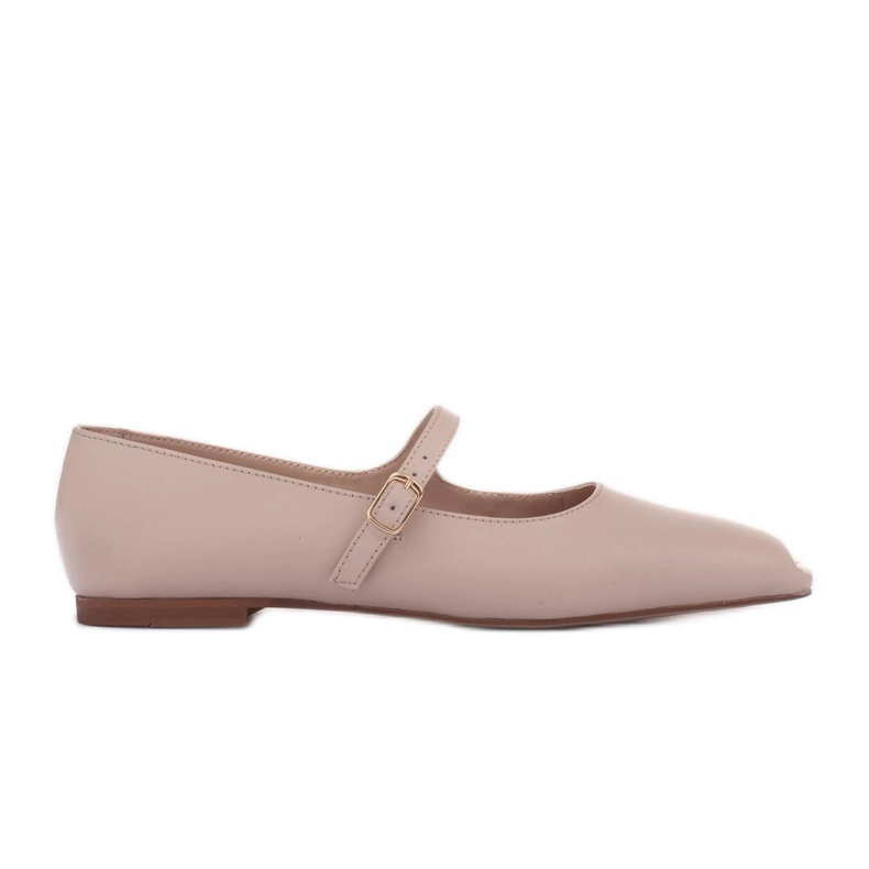 Marco Shoes Ballerines style Mary Jane beige