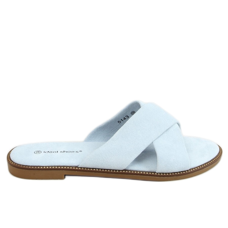 BM Chaussons croisés femme Alyson LT.BLUE bleu