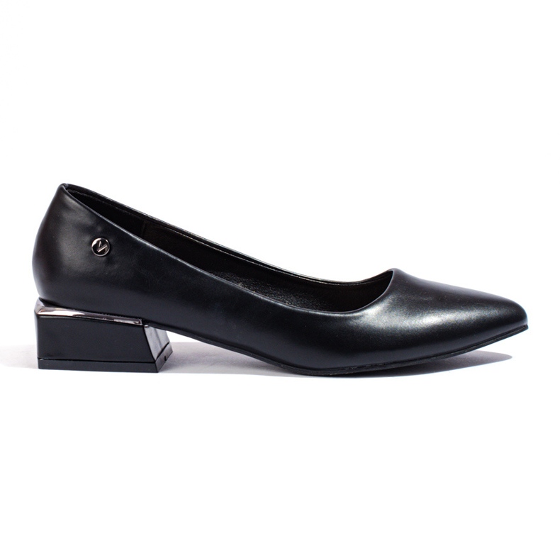 Ballerines femme Vinceza noires à petits talons le noir