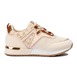 Chaussures de sport femme beige Shelovet