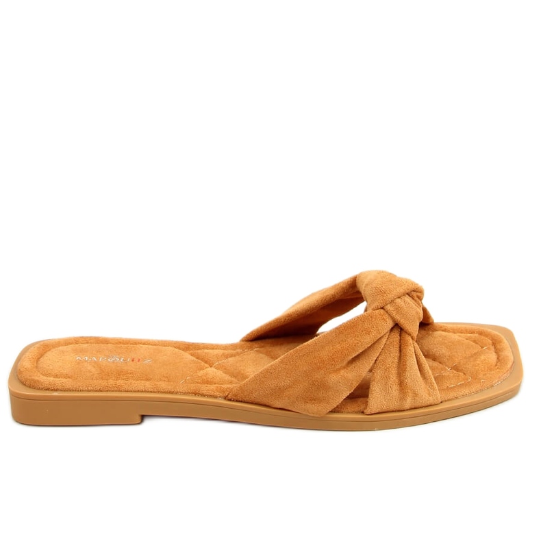 Chaussons femme Teese Camel brun