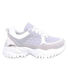 Baskets compensées Ortega grises violet