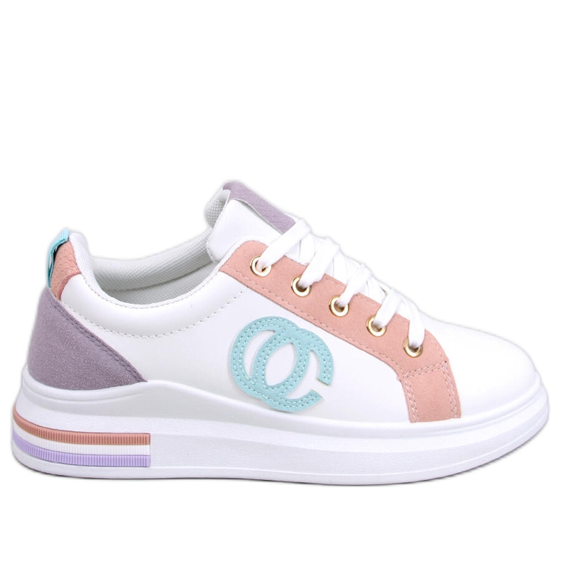 BM Baskets femme Verdon Rose blanche