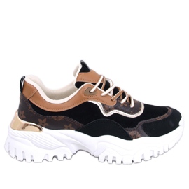 BM Nesbit Baskets compensées noires le noir