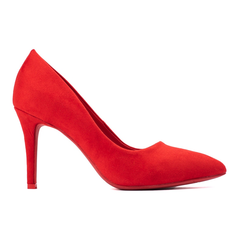 Escarpins femme Shelovet en daim rouge