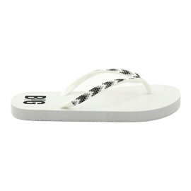 Tongs Big Star 274A549 pour femmes blanc