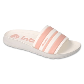 Befado chaussons rayés femme, rose clair 067D001 Befado chaussons rayés femme, rose clair 067D001