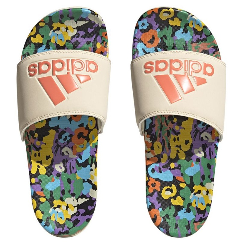 Chaussons adidas Adilette Comfort W HQ7080 multicolore Chaussons adidas Adilette Comfort W HQ7080 multicolore