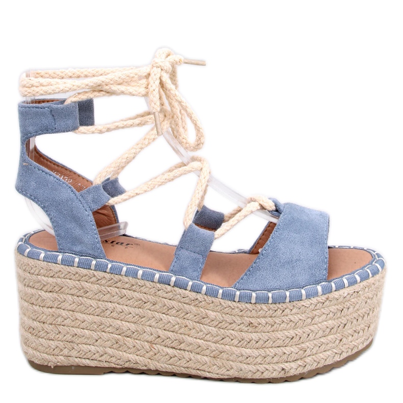 BM Espadrilles compensées Marge L.BLUE bleu
