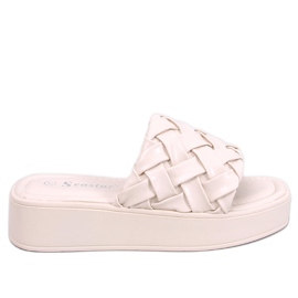 BM Sandales compensées Inaba Beige