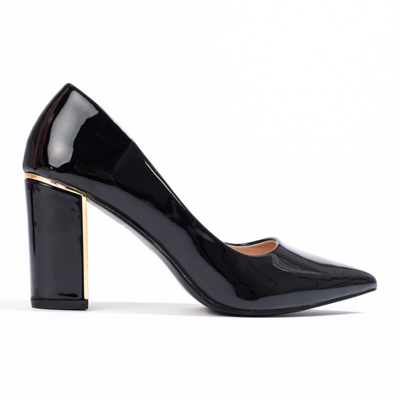 Escarpins classiques en cuir verni Shelovet le noir