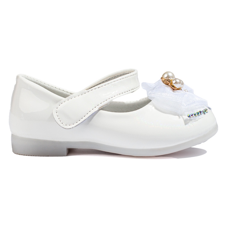 Ballerines fille avec nœud Vinceza blanc blanche Ballerines fille avec nœud Vinceza blanc blanche