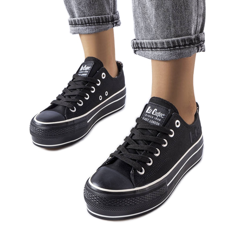Baskets noires Lee Cooper LCW-22-31-0843L le noir Baskets noires Lee Cooper LCW-22-31-0843L le noir