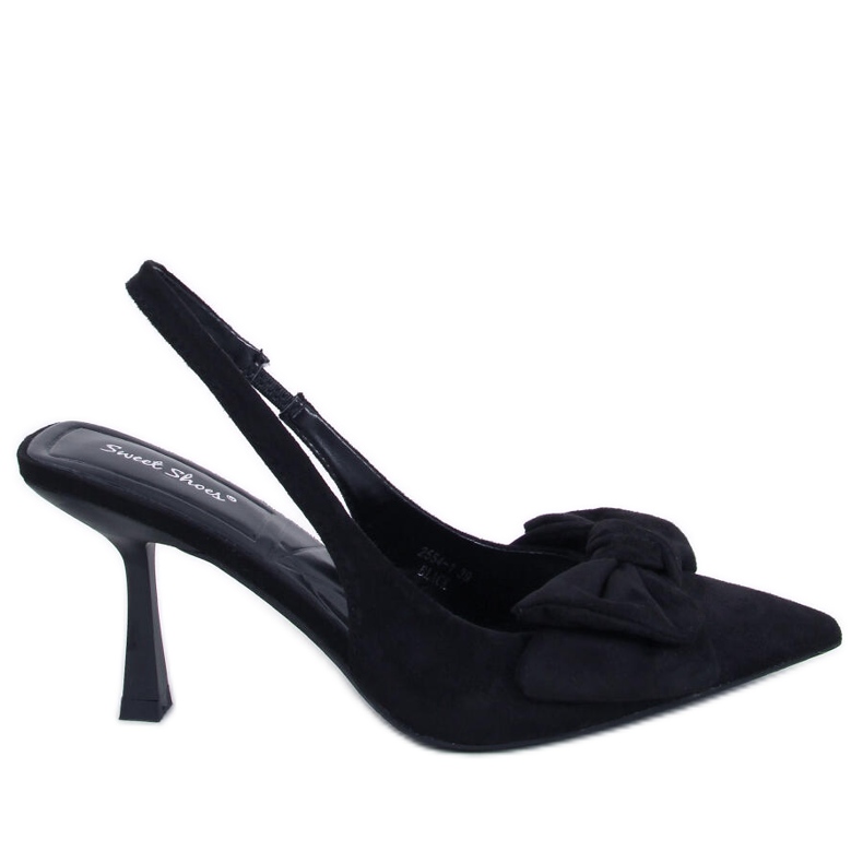 PA1 Escarpins Shirley noirs à talons ouverts le noir