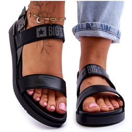 Sandales Plates Femme Big Star LL274938 Noir le noir Sandales Plates Femme Big Star LL274938 Noir le noir