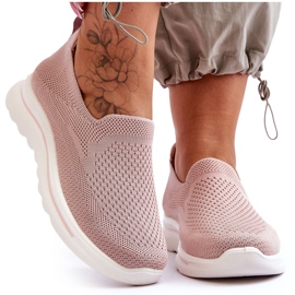 Baskets à enfiler roses en textile Adiora pour femmes