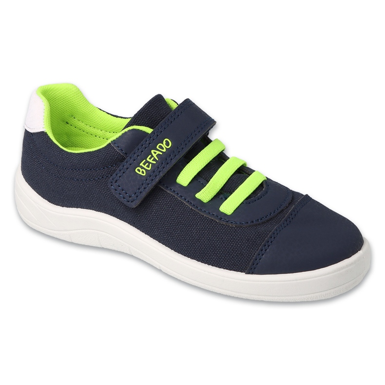 Befado de sport pour enfants avec velcro, bleu marine et vert 451X004