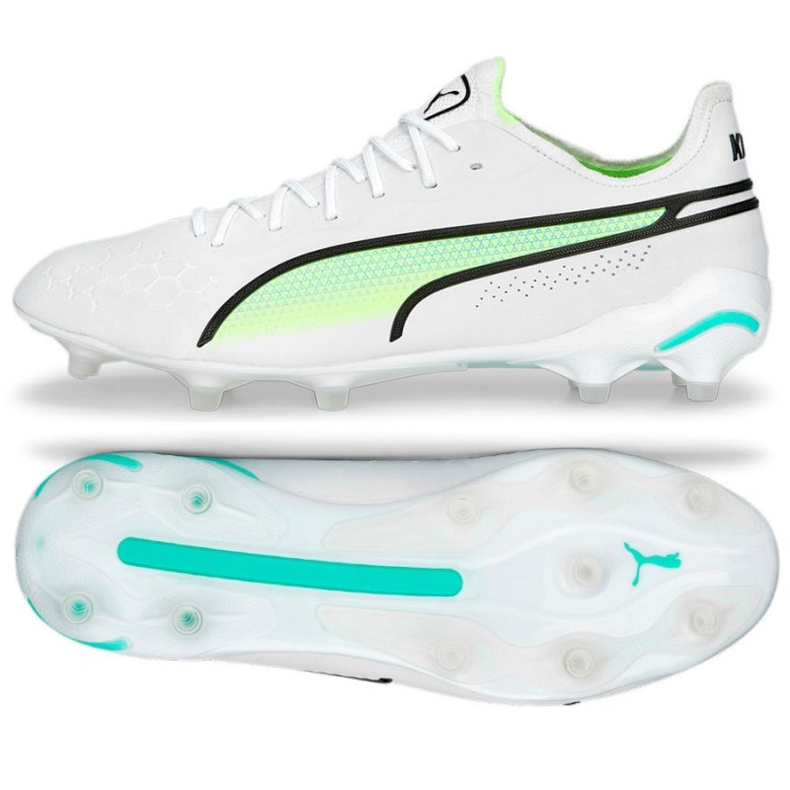 Chaussures Puma King Ultimate FG/AG M 107097 03 blanche blanche Chaussures Puma King Ultimate FG/AG M 107097 03 blanche blanche