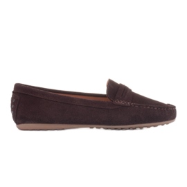 Marco Shoes Mocassins en daim brun