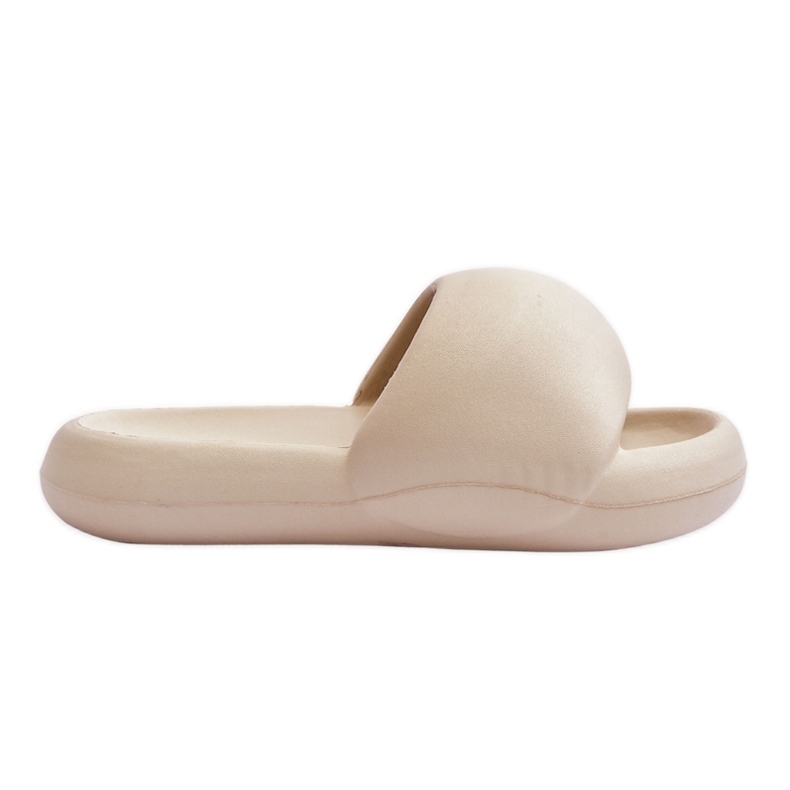 Chaussons Plateforme Mousse Légère Femme Beige Milton