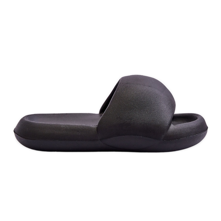 Pantoufles à plateforme en mousse légère pour femmes Noir Milton le noir