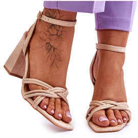 Sandales Classiques en Daim Beige Bernett