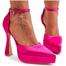 Escarpins à talons hauts à la mode Fuchsia Madness rose