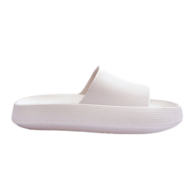 BM Tongs légères à la mode sur une semelle massive White Rebel blanche