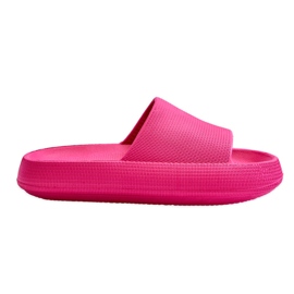 BM Tongs légères à la mode sur une semelle massive rebelle fuchsia rose