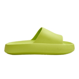 Pantoufles légères à la mode sur une semelle solide en citron vert Rebel
