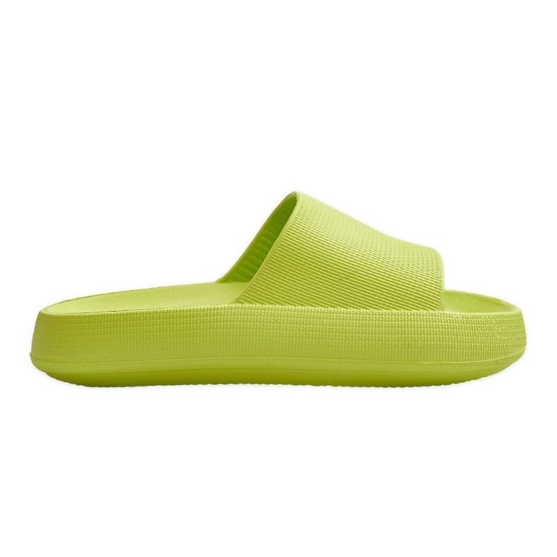 Pantoufles légères à la mode sur une semelle solide en citron vert Rebel